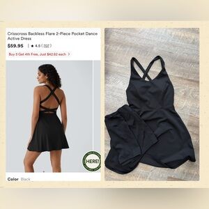 ✨NWOT✨ Halara Crisscross Backless Dress